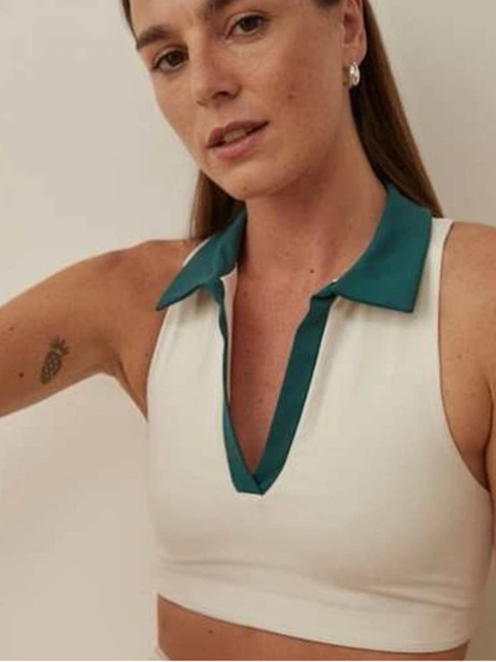 Reformation Jillian Ecomove Bra White